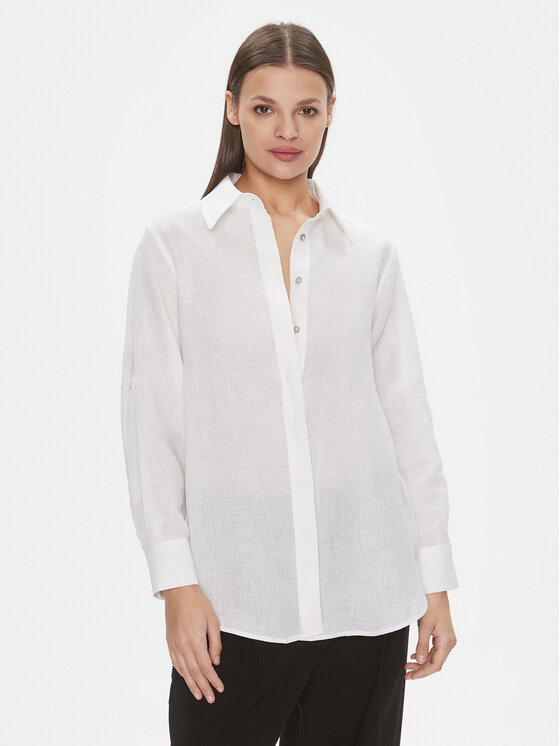Marella Marella Camicia Racla 2413111104 Bianco Regular Fit