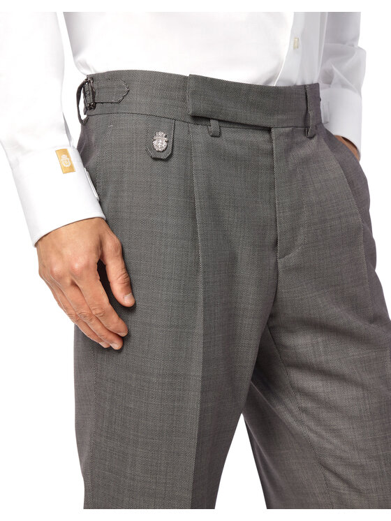 Billionaire Billionaire Chinosy 14967 Szary Chino Fit