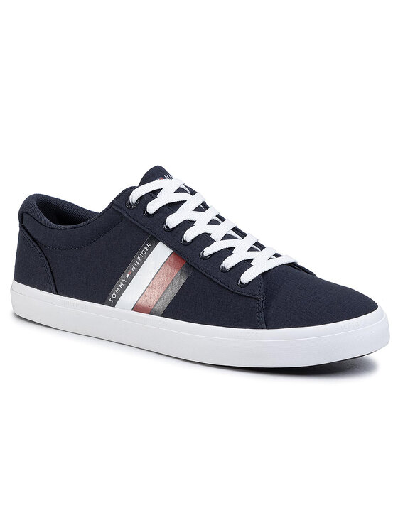 Tommy Hilfiger Tommy Hilfiger Tenniskingad Essential Stripes Detail Sneaker FM0FM02685 Tumesinine