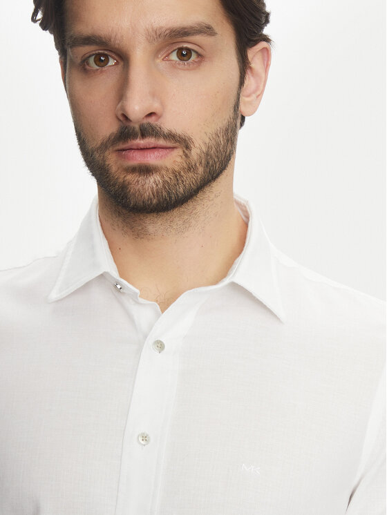 Michael Kors Michael Kors Koszula MK0DS01556 Biały Slim Fit