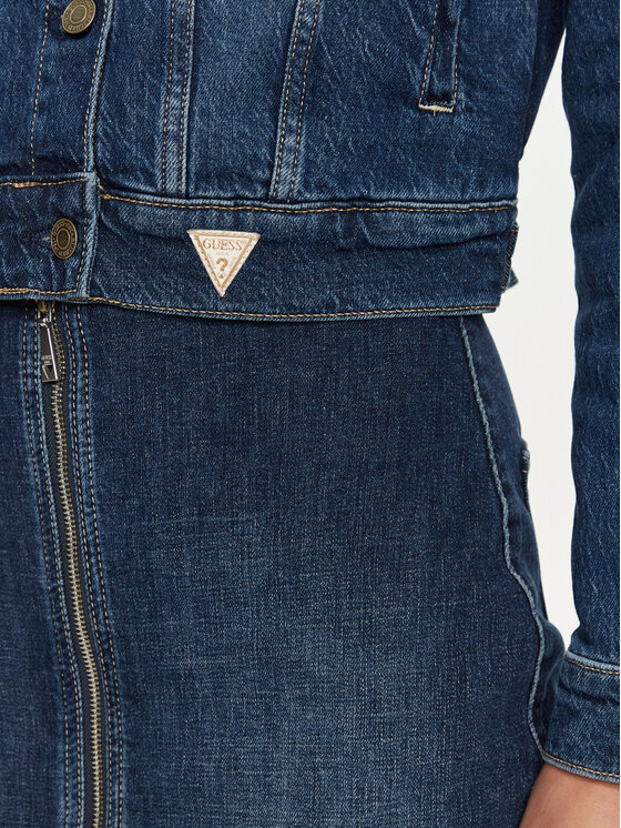 Guess Guess Дънково яке W4YN01 D5DD4 Син Regular Fit