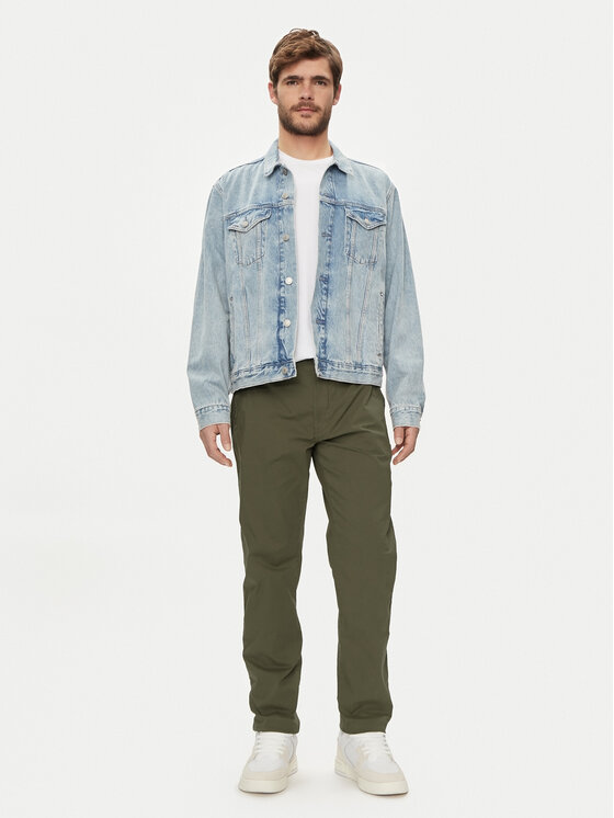 Pepe Jeans Pepe Jeans Hlače Parachute Pant PM211685 Kaki Regular Fit