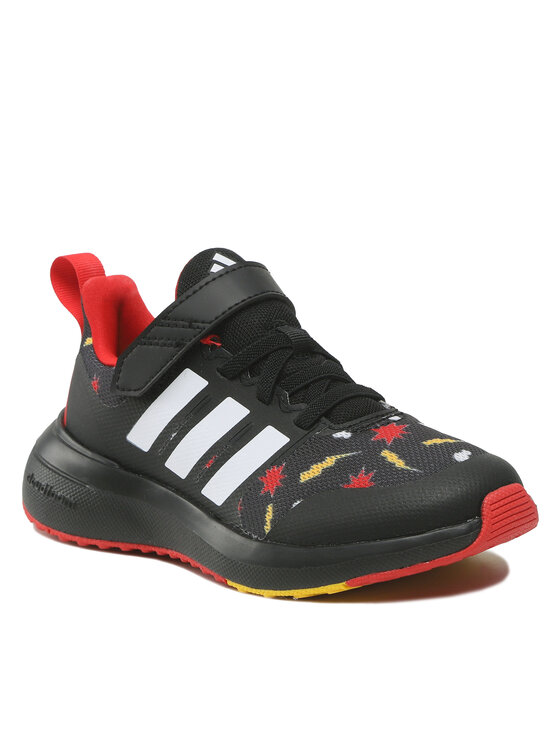 adidas c adidas x Disney FortaRun 2.0 Mickey Cloudfoam Sport Running Elastic Lace Top Strap Shoes HP8997