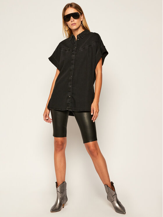 Guess Guess Cămașă Boyzee W0YH24 D42U1 Negru Relaxed Fit
