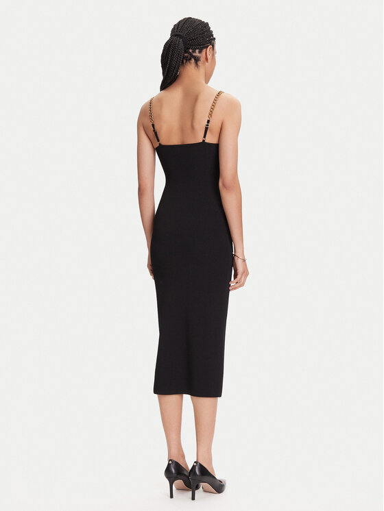 MICHAEL Michael Kors MICHAEL Michael Kors Φόρεμα κοκτέιλ MT5831M33D Μαύρο Slim Fit