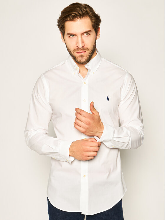 Polo Ralph Lauren Polo Ralph Lauren Košile Classics 710705269 Bílá Slim Fit