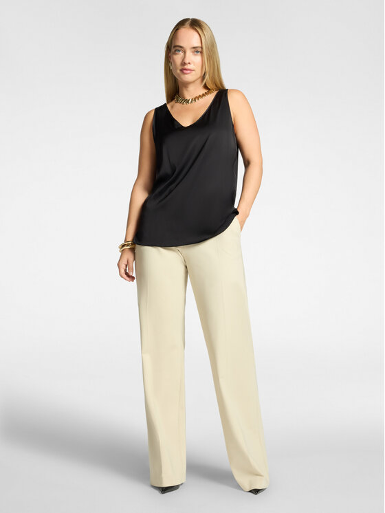 Elena Mirò Elena Mirò Bluzka D112P000032N050 Czarny Regular Fit