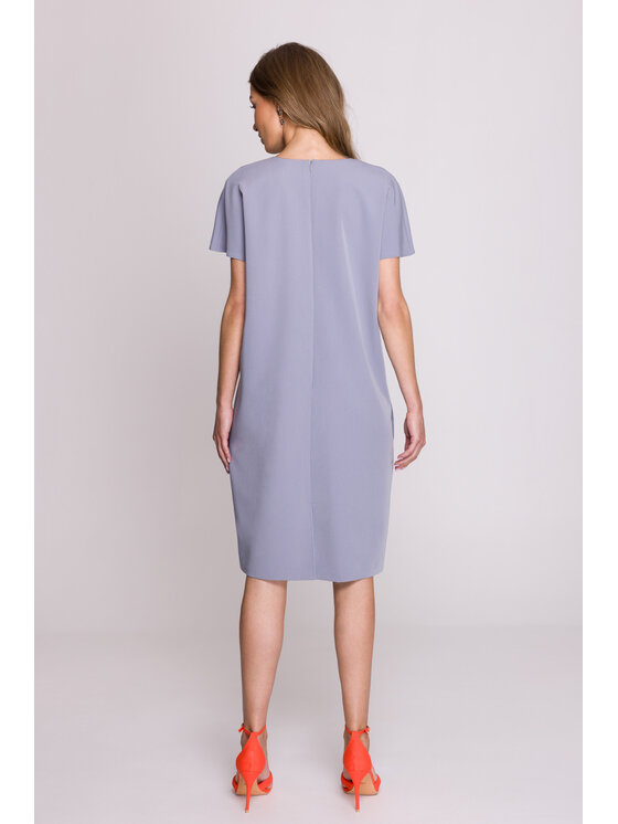 Stylove Stylove Letní šaty S392 Šedá Premium Fit