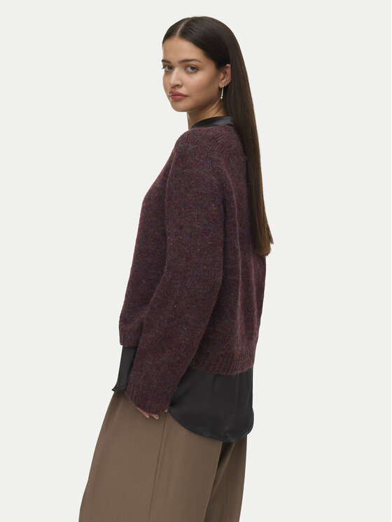 Vero Moda Vero Moda Pulover Ingrid 10331365 Vijolična Regular Fit