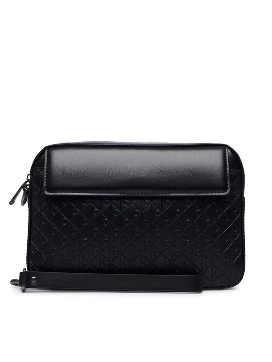 Calvin Klein Calvin Klein Maža rankinė Refined Emblem Mix Pouch W/ Hand LV04D1369G Juoda