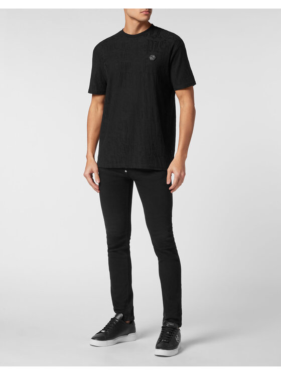 PHILIPP PLEIN PHILIPP PLEIN T-Shirt 9837 Czarny Regular Fit