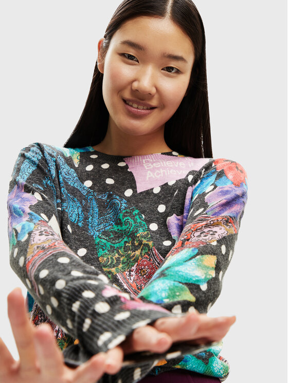 Desigual Desigual Kampsun Spice 22WWJFA1 Värviline Regular Fit