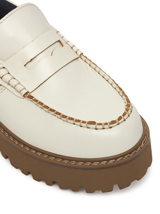 Tommy Hilfiger Tommy Hilfiger Loaferai Archive '01 Leather Loafer EN0EN03022 Écru