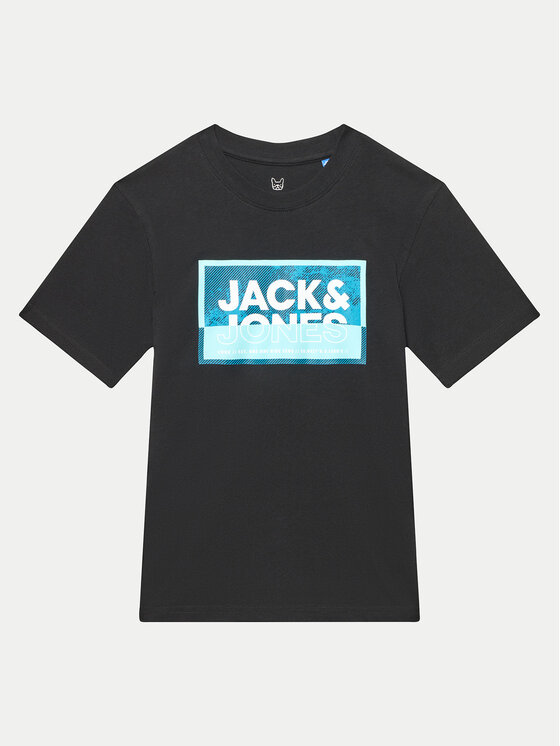 Jack&Jones Junior T-krekls Jcologan 12259922 Melns Regular Fit