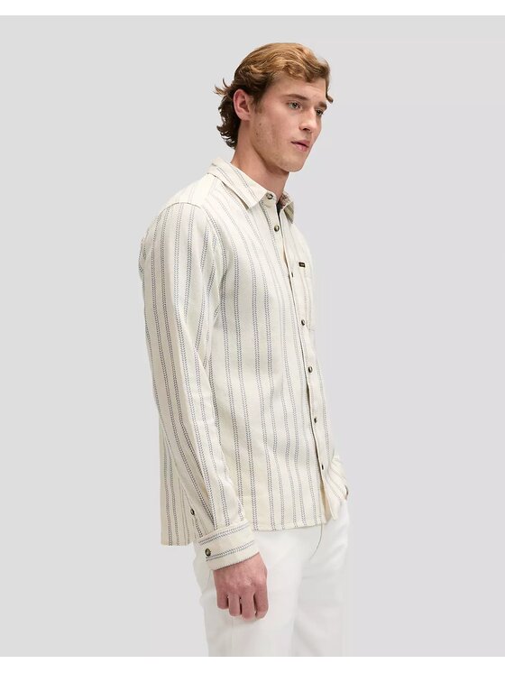 Lee Lee Koszula SURE SHIRT Beżowy Regular Fit