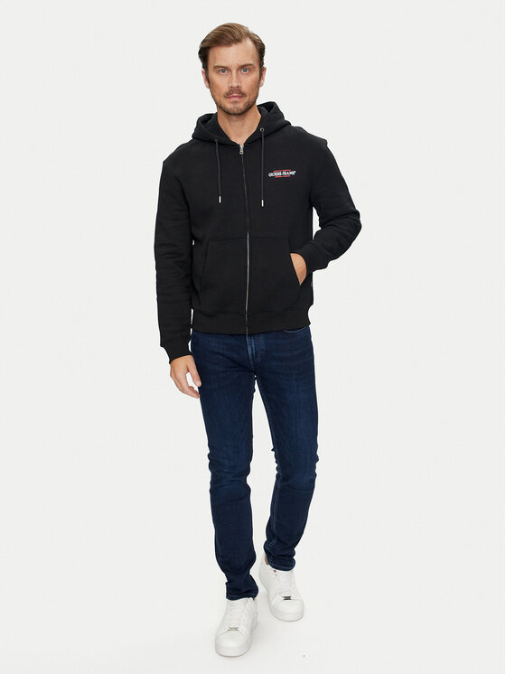 Guess Jeans Guess Jeans Μπλούζα M4YQ27 K9V31 Μαύρο Classic Fit
