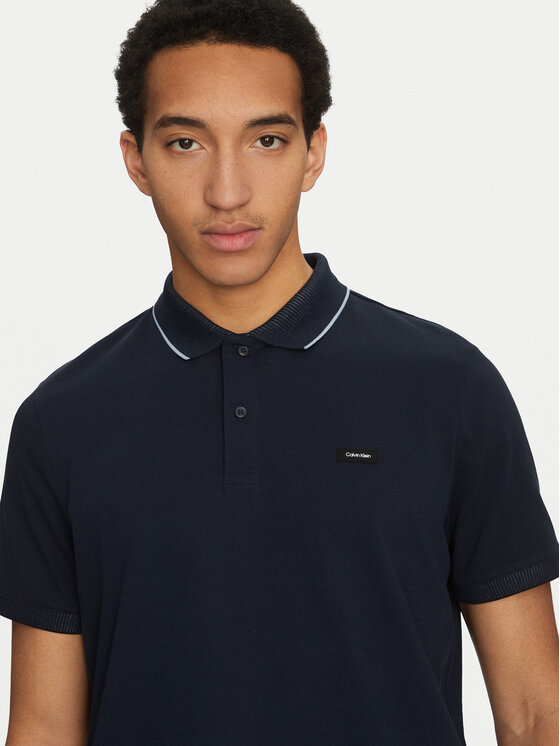Calvin Klein Calvin Klein Polo K10K114141 Granatowy Regular Fit