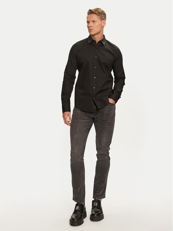 HUGO Hugo Jeansy 734 50522140 Černá Extra Slim Fit