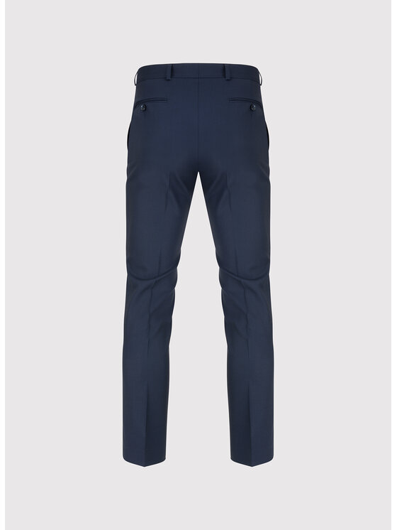 Pako Lorente Pako Lorente Spodnie garniturowe P25WP-6G-016 Granatowy Super Slim Fit