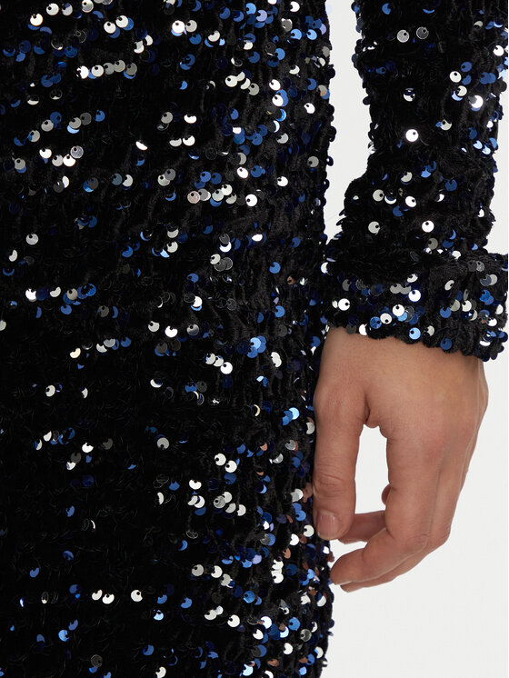 Pieces Pieces Koktel haljina 17133626 Crna Slim Fit