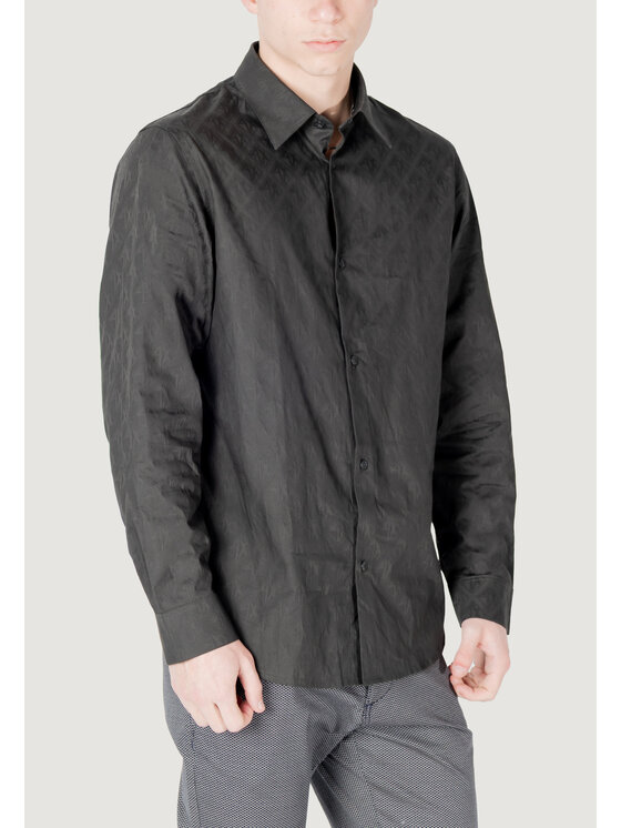 Armani Exchange Armani Exchange Koszula XM000197 AF12179 Czarny Casual Fit