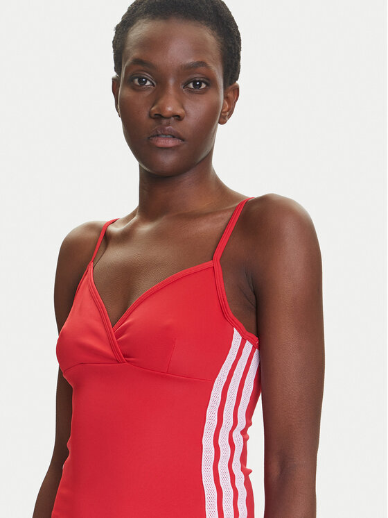 adidas adidas Top Seasonal Essentials 3-Stripes JM1910 Czerwony Slim Fit