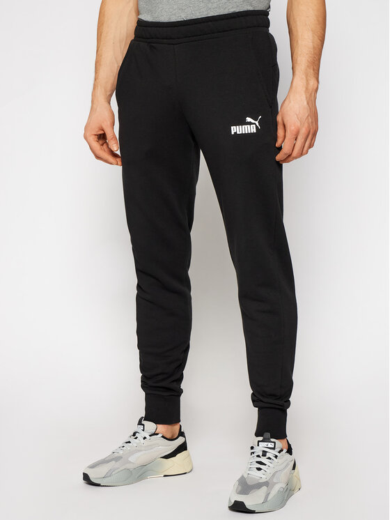 Puma Puma Spodnji del trenirke Essential 586749 Črna Slim Fit