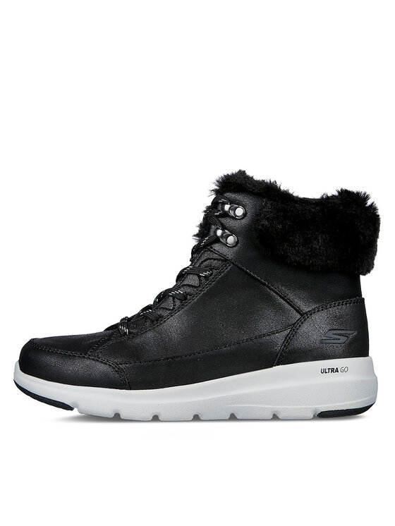Skechers Skechers Šnurovacia obuv Glacial Ultra Cozyly 144178/BLK Čierna