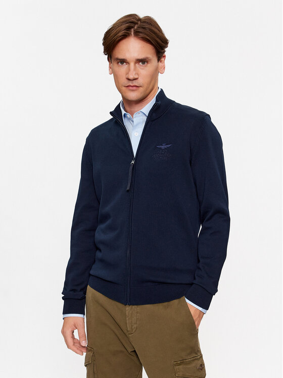 Aeronautica Militare Aeronautica Militare Cardigan 232MA1447L506 Blu scuro Regular Fit