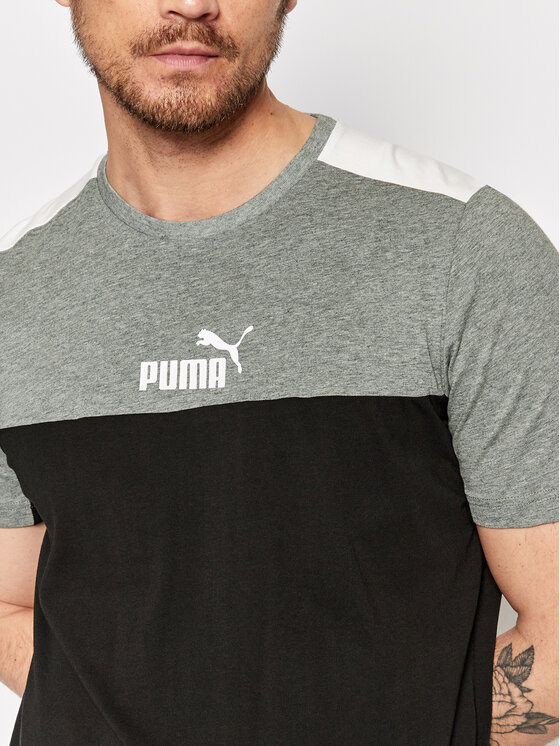 Puma Puma Футболка Ess+Block 847426 Чорний Regular Fit