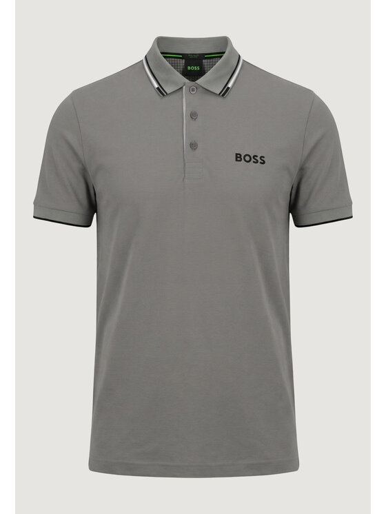 BOSS BOSS Polo 10226584 Grigio Casual Fit