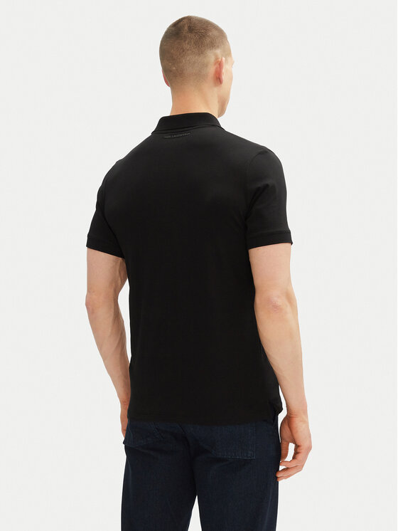 KARL LAGERFELD KARL LAGERFELD Поло 745710 500224 Чорний Regular Fit