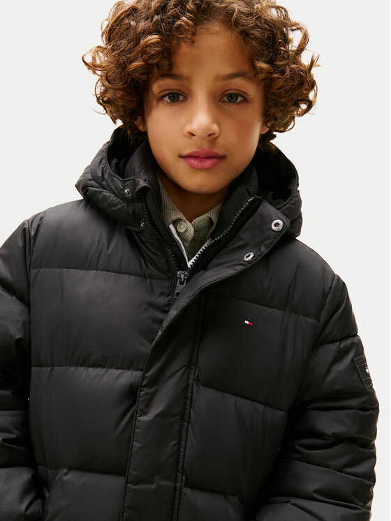 Tommy Hilfiger Tommy Hilfiger Geacă de iarnă KB0KB10002 Negru Regular Fit