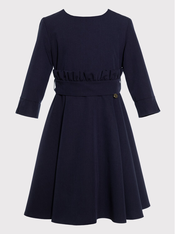 SLY SLY Sukienka 3S-201 Granatowy Comfortable Fit