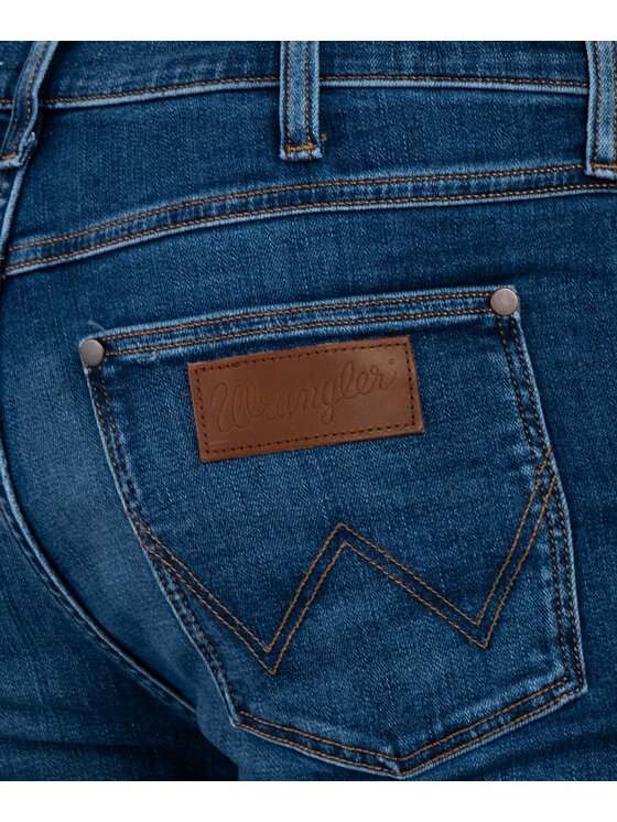Wrangler Wrangler Jeansy W18SLD348_30/32 Niebieski Slim Fit