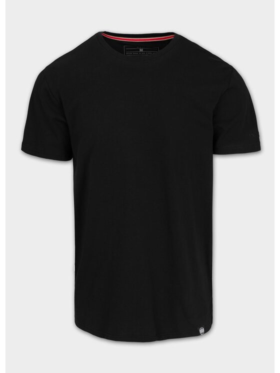 PITBULL PITBULL T-Shirt MINIMAL Czarny Regular Fit