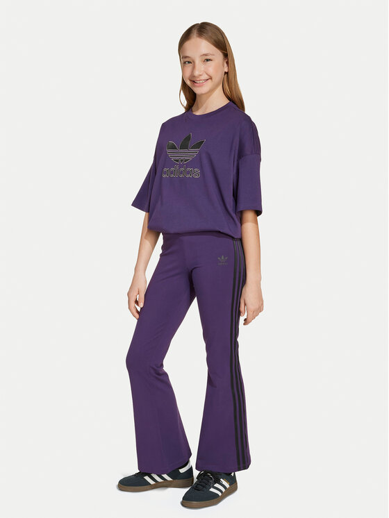 adidas adidas Legginsy adicolor JV8618 Fioletowy Slim Fit