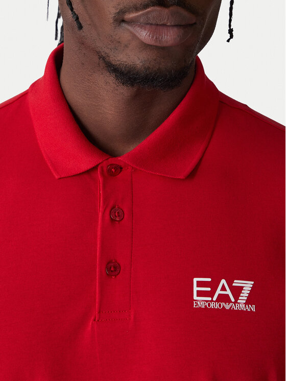 EA7 Emporio Armani EA7 Emporio Armani Pólóing 8NPF14 PJVQZ U5072 Piros Regular Fit