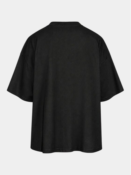 MADE BY SOCIETY MADE BY SOCIETY T-Shirt Heure Noire - T17688 Czarny Basic Fit