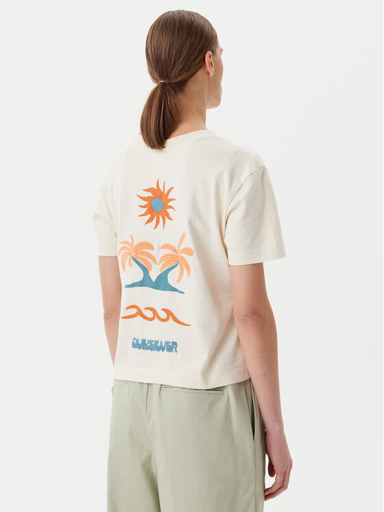 Quiksilver Quiksilver T-särk EQWZT03181 Beež Relaxed Fit