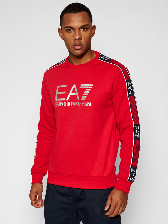 EA7 Emporio Armani Sweatshirt 6HPM03 PJ3MZ 1578 Rot Regular Fit Modivo