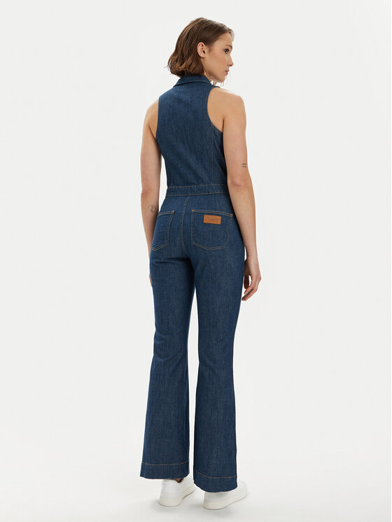 Wrangler Wrangler Kombinezon 112351045 Granatowy Slim Fit