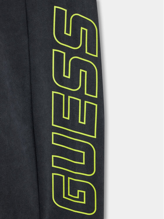 Guess Guess Sportinės kelnės L3BQ14 KBYX0 Juoda Relaxed Fit
