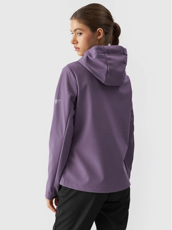 4F 4F Softshellová bunda 4FWAW24TSOFF285-50S Fialová Regular Fit
