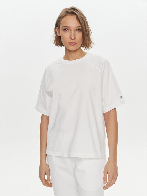Champion Champion T-shirt 117351 Bijela Relaxed Fit