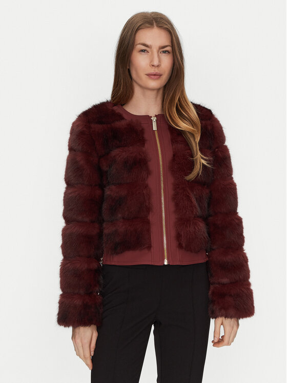 Marciano Guess Pelliccia 4BGL28 7202A Bordeaux Regular Fit, taglia : XS