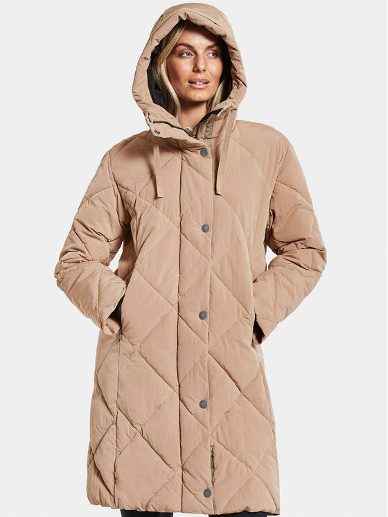 Didriksons Didriksons Зимно яке Torun 504377 Бежов Relaxed Fit