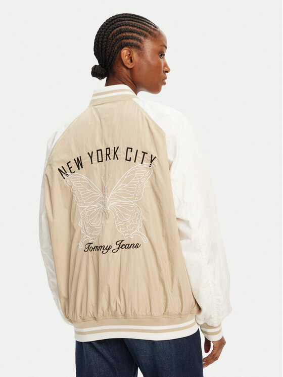 Tommy Jeans Tommy Jeans Bunda bomber Souvenir DW0DW21432 Béžová