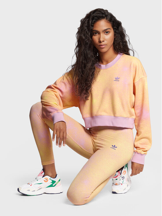 adidas adidas Majica dugih rukava Allover Print HL6599 Šarena Loose Fit