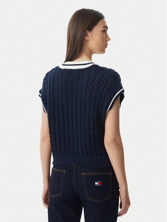 Tommy Jeans Tommy Jeans Pullover DW0DW22927 Dunkelblau Regular Fit